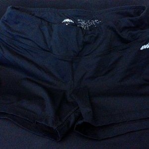 black compression shorts